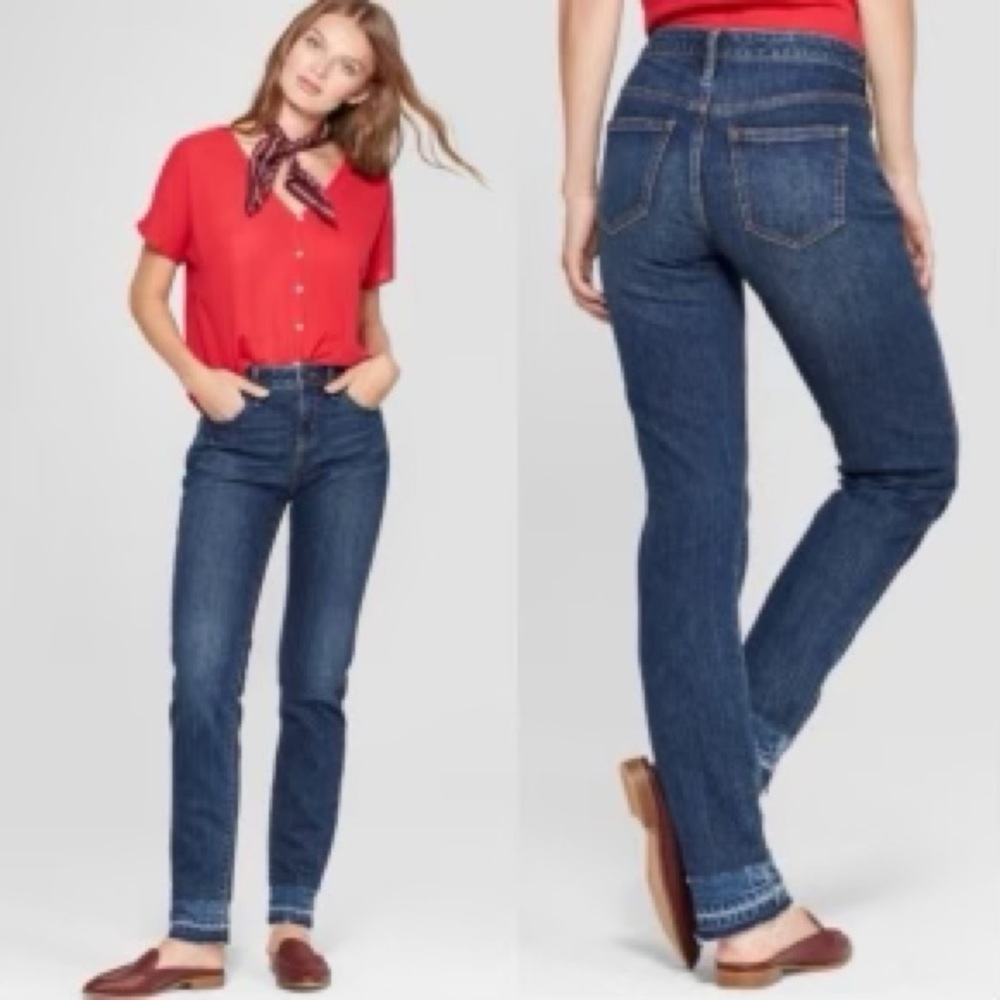 Universal Thread Dark Blue Boyfriend Jeans